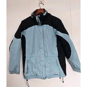 LL Bean Coat Womens‎ M Jacket 0 PH15 Blue Hooded Winter Ski Snow